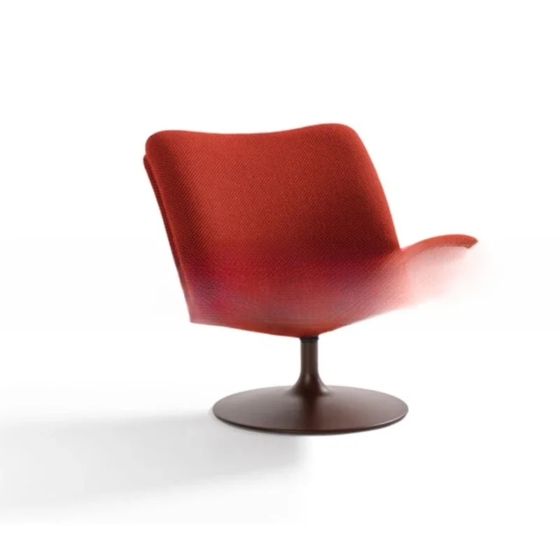 

Rotating light luxury, single sofa chair, medieval villa, living room fabric, light luxury backrest, armchair