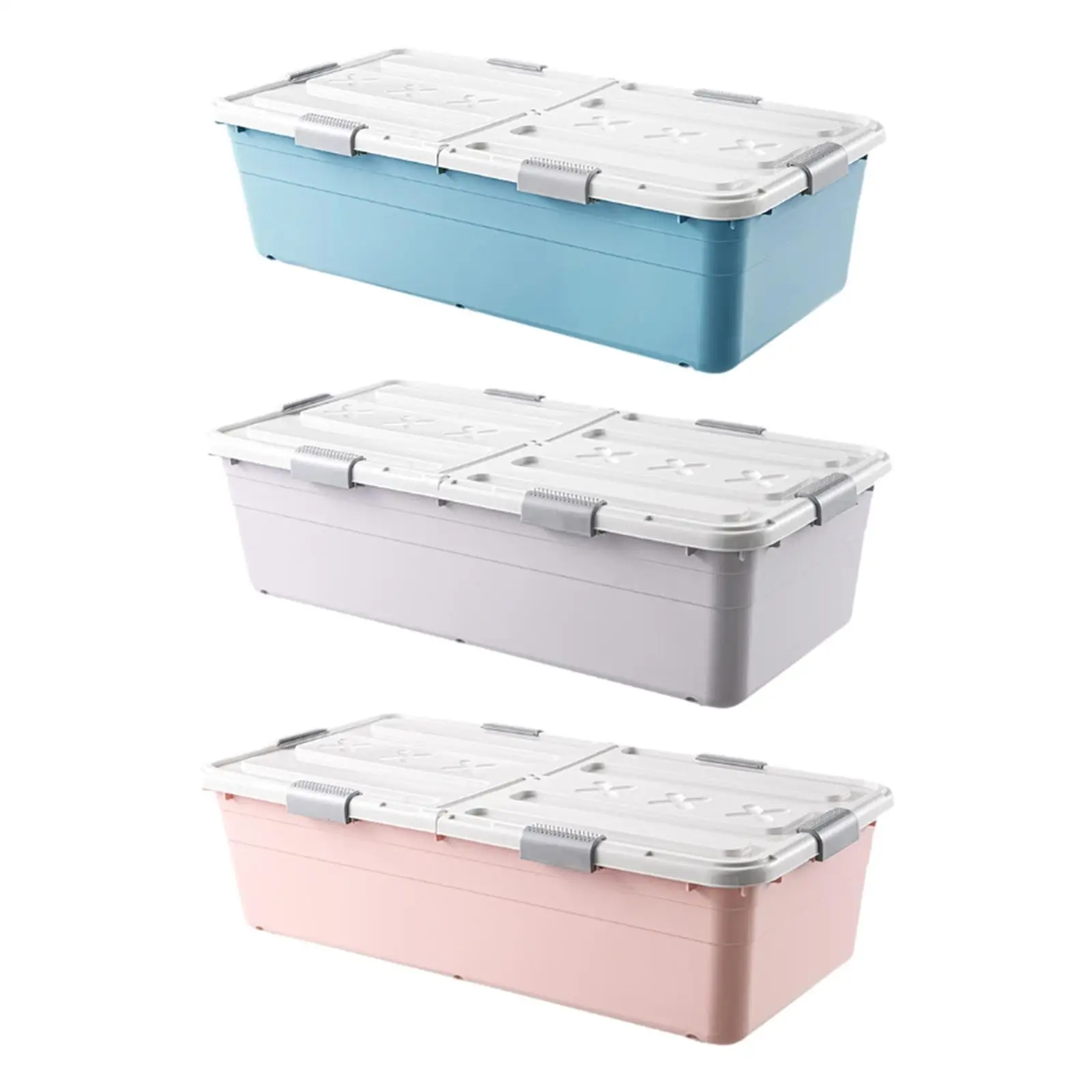 

under Bed Storage Box Storage Bin with Lid Practical Kids Toy Storage Bin Container Closet Organizer for Study Room Dorm Home