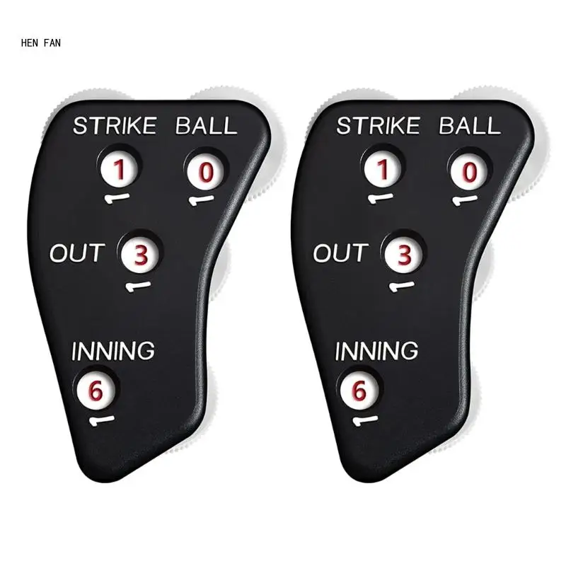 

2Pcs 4 Wheel Baseball Umpire Baseball Counter Clicker for Softball Recording Balls Baseball Umpire Clicker Set M89D