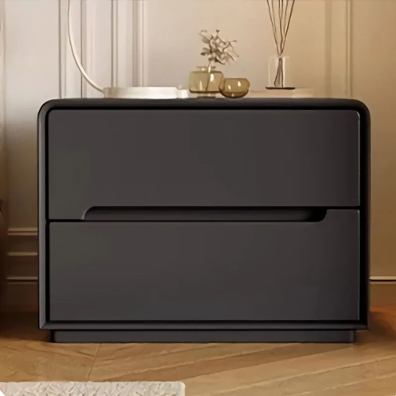 New premium solid wood nightstand, bedroom home bedside cabinet, modern storage cabinet, lightweight luxury widened nightstand