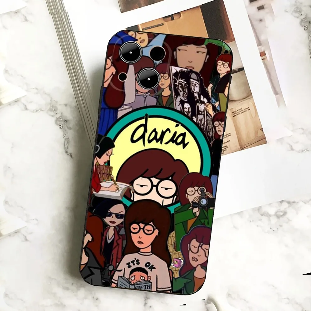 Cartoon D-Daria   Phone Case  For IPHONE 15,13,14,12,Mini ,11, Xr, X ,Xs Pro Max 8, 7 Plus Back Cover