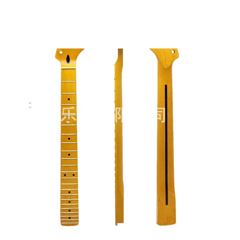 

ST matte yellow 6 string 22 pin electric guitar neck peach tube handle DIY instrument electric guitar accessories#41
