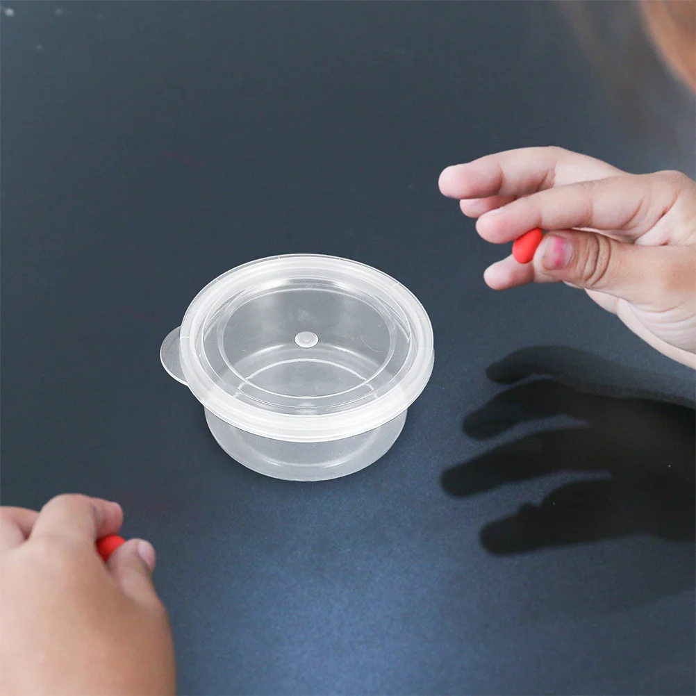 

30Pcs Round Plastic Storage Containers Clear Mini Transparent Organizer Boxes Airtight Case for Jewelry Beads Crafts