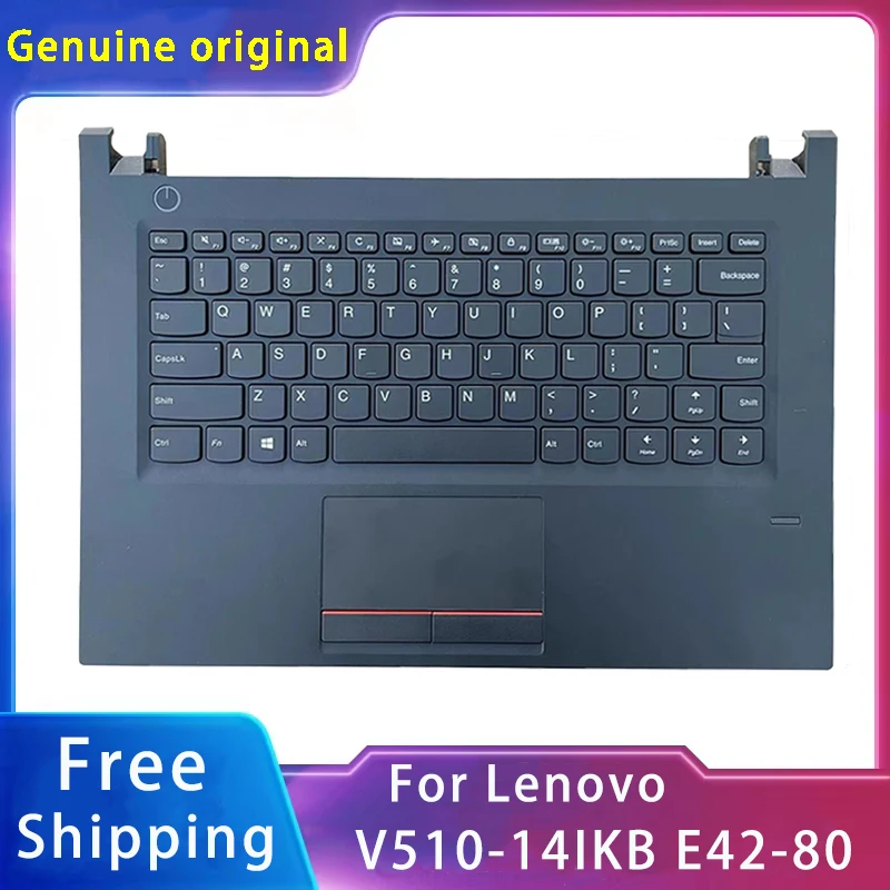 New For Lenovo V510-14IKB E42-80;Replacemen Laptop Accessories US Keyboard With Fingerprint Hole