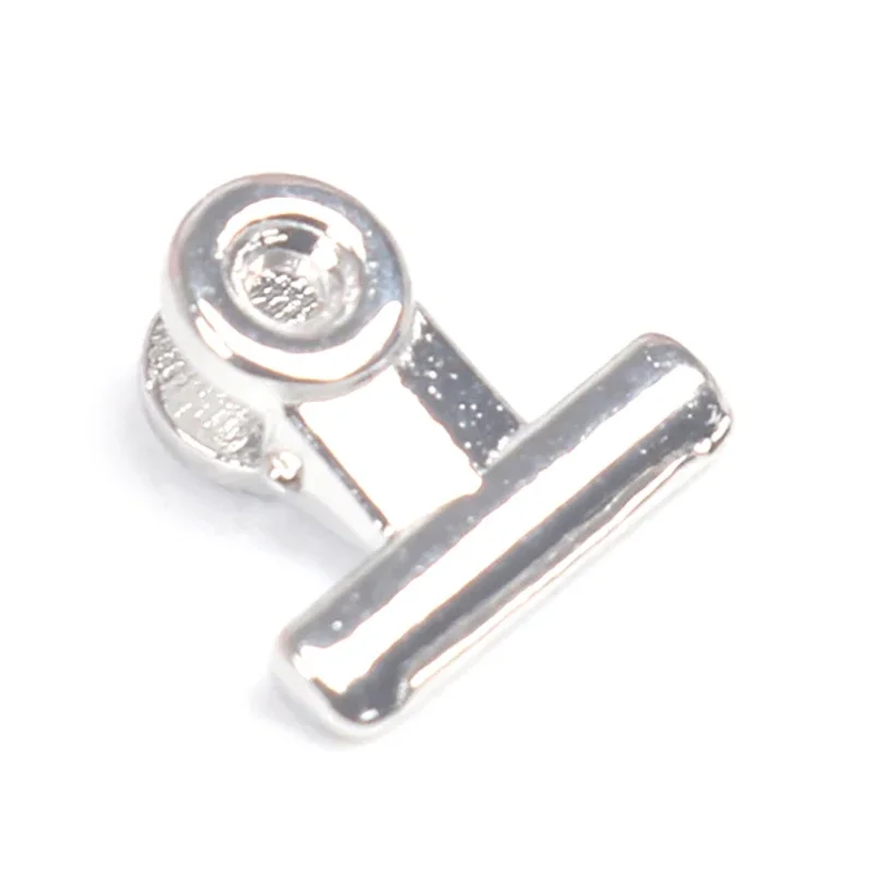 Set di 5, mini forniture per ufficio per casa delle bambole; Porta biglietti in metallo in miniatura e giocattoli con graffette per test.