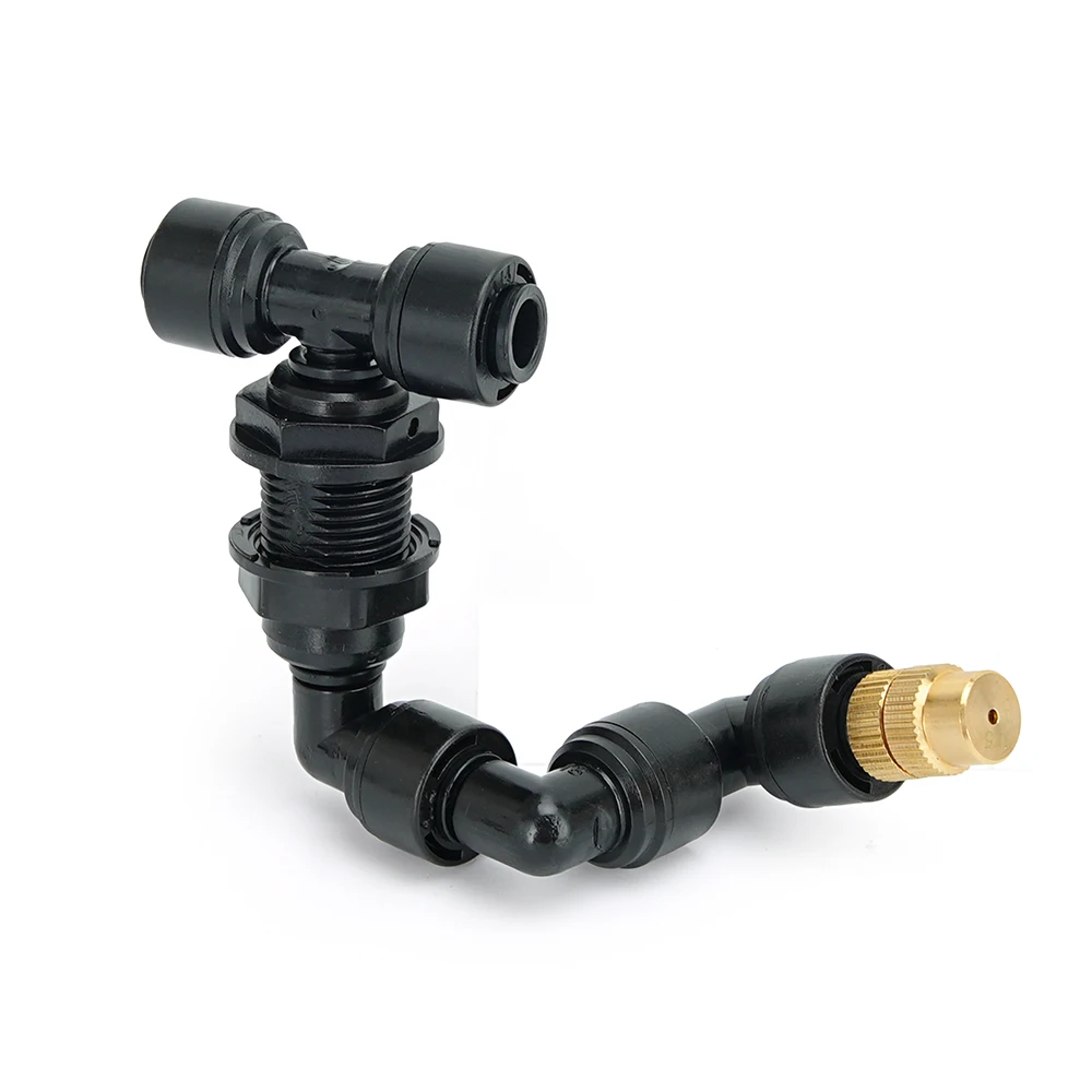 Reptile Fogger Mister 1/2/4 Adjustable Head Garden Watering Sprayer Nozzle Quick Connect Fit 6.35mm Pipe Terrarium Humidifier