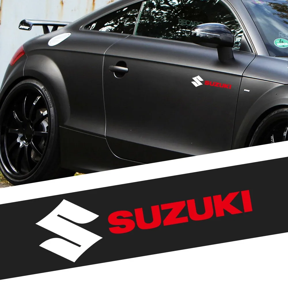 

Car Styling PVC Logo Side Body Fender Windshield Trunk Bumper Sticker For Suzuki Grand Swift Jimny Vitara Baleno SX4 Accessory