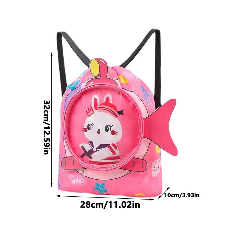 Children\'s Swimming Bag Cute Animals Beach Backpack For Kids Swimming Bag Girls Beach Pool Swim Wet And Dry Backpack For Outdoor