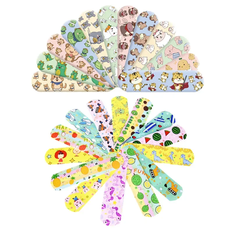 120pcs/set Cartoon Band Aid Wound Dressing Patch Cute Sticking Plaster for Children Kids Adhesive Bandages Woundplast