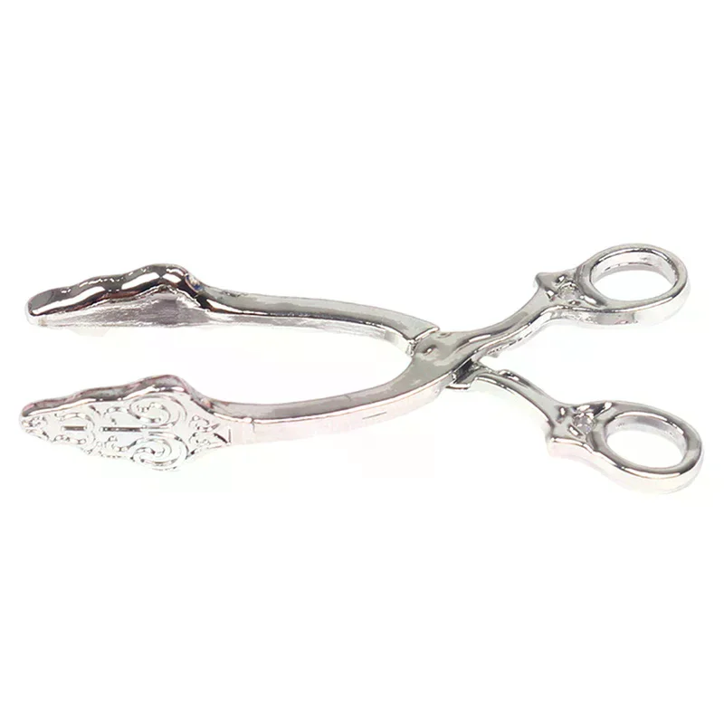 ถาดเค้กโลหะจิ๋วสำหรับบ้านตุ๊กตา 1:6 พร้อมคลิปหนีบขนมปัง จานของหวาน ของตกแต่งครัวจำลอง ของเล่น อุปกรณ์เสริมบ้านตุ๊กตา