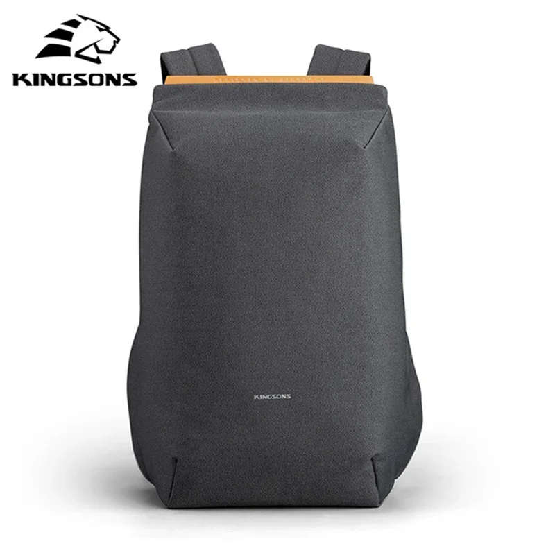 

Kingsons 2024 New USB Charging Notebook Backpack 15.6 inch Laptop Computer Bag Men Anti-theft Waterproof School Bags for Boys