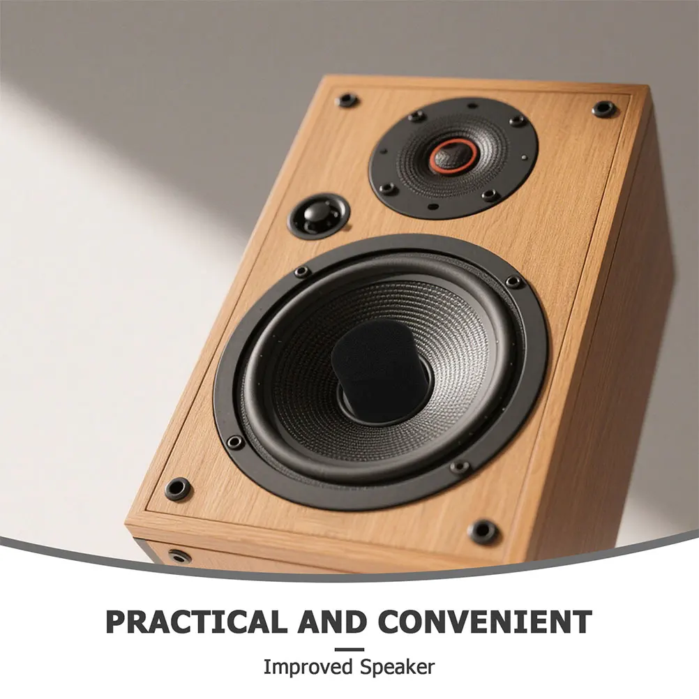 Esponja de reducción de tubo acústico, enchufe de puerto, amortiguación de ruido para altavoz de graves, gabinete, subwoofers, sistemas de Audio para el hogar, graves negros, 2 uds.