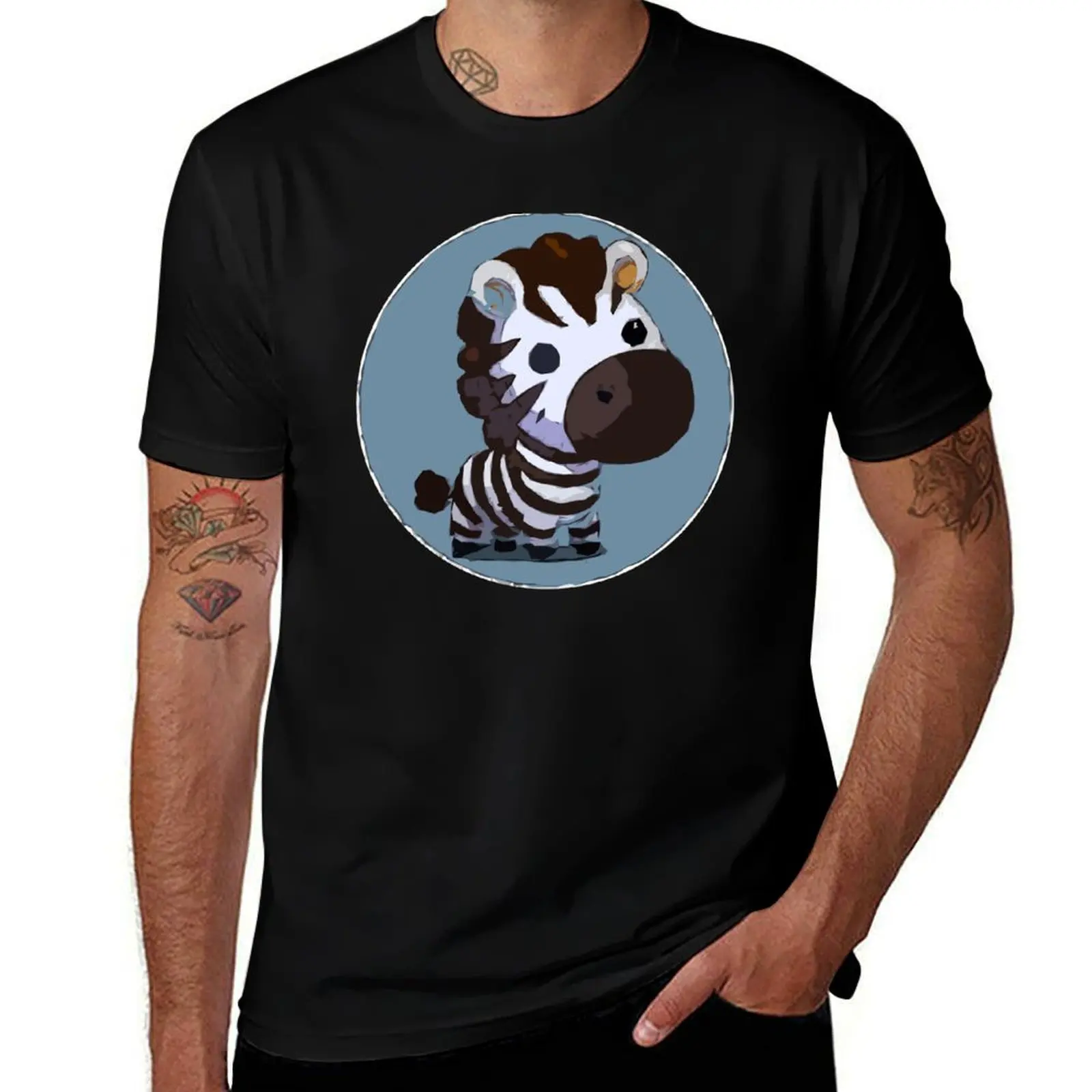

Cute Baby Zebra T-Shirt sublime blacks anime t shirts men workout shirt