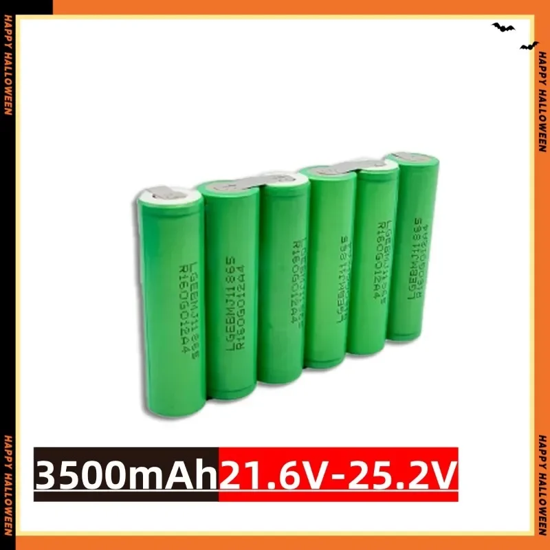 Originální baterie 18650 MJ1 3500 mAh 20 A vybíjecí proud 3S 4S 5S 6S 7,4 V 12,6 V 14,8 V 18 V 25,2 V šroubováková baterie - náhled 5