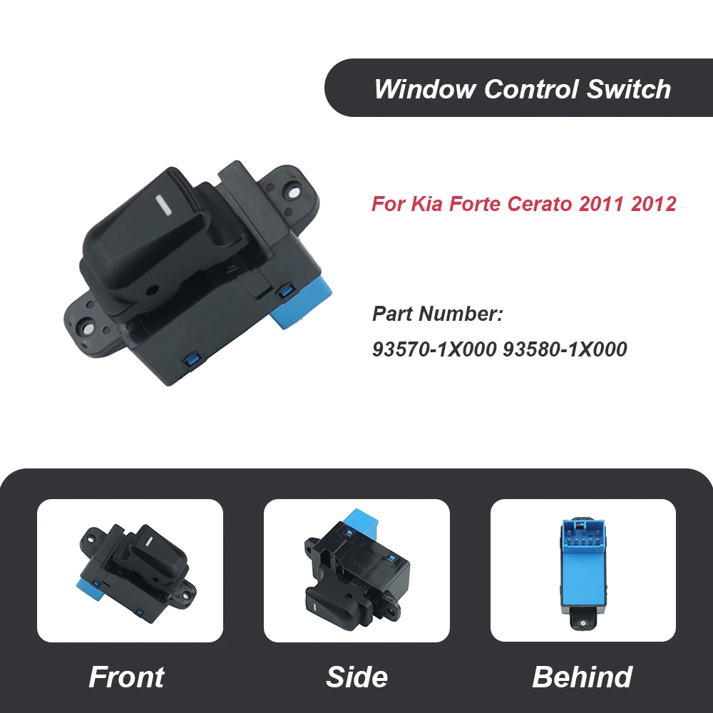 

Electric Power Window Control Switch Button For Kia FORTE Cerato 2011 2012 93570-1X000 93580-1X000 Car Accessories