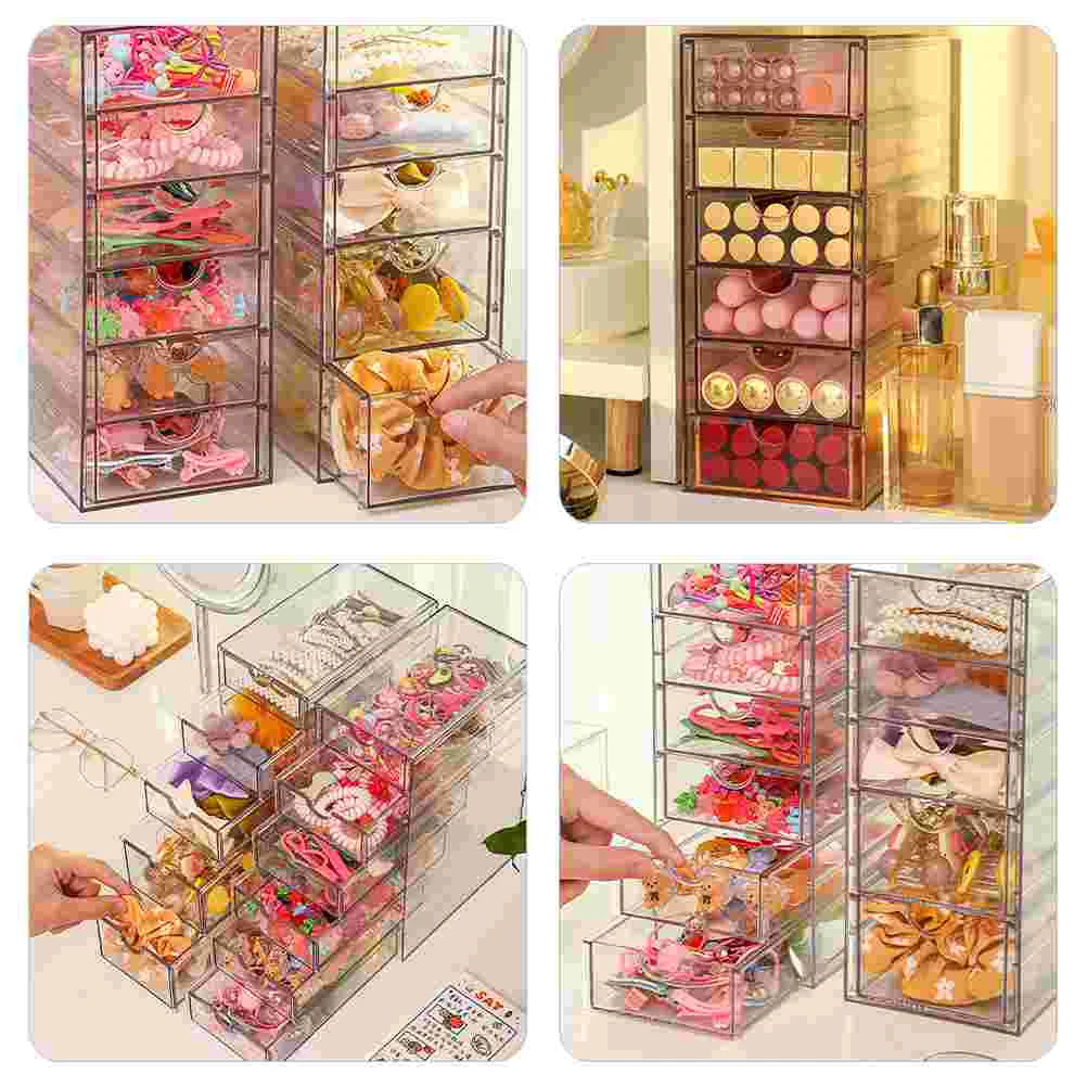 Desktop Storage Drawers Creative Organizer Stationery Office Case Makeup Holder