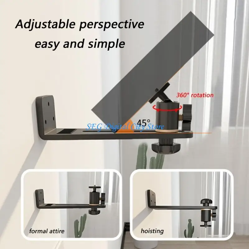 U75B Heavy Duty Metal Projector Wall Mount Bracket Holds Up To 5kg Capacity Rack