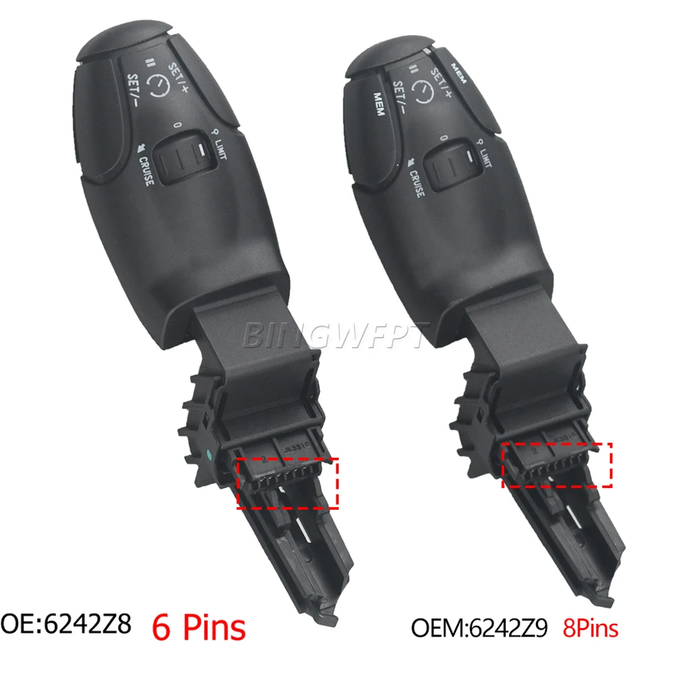 6242Z8 6242Z9 Cruise Control saplama hız limit anahtarı Peugeot