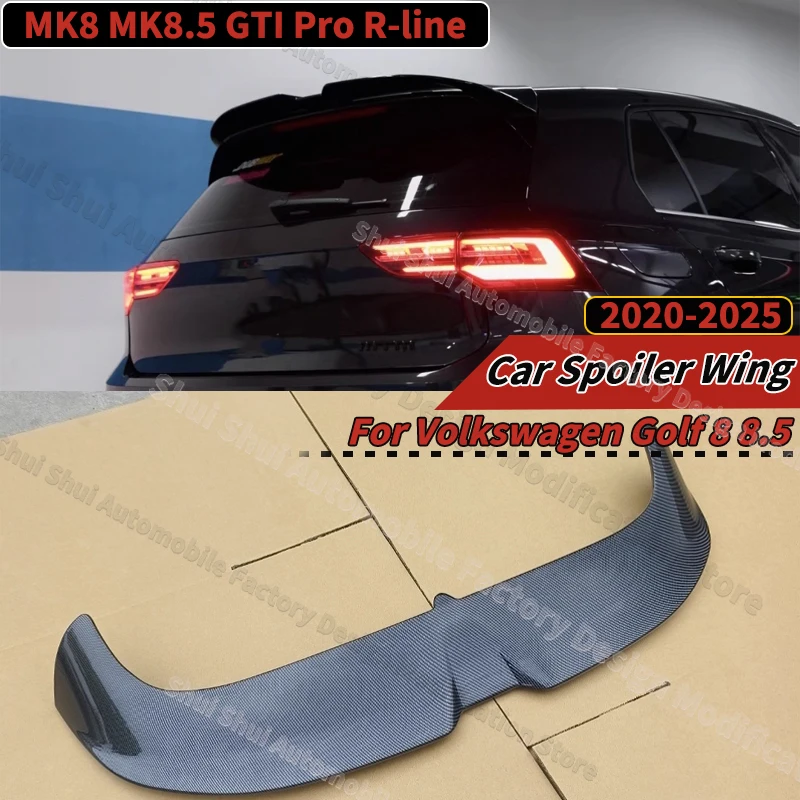 Rear Spoiler Wing for VW Golf 8 8.5 MK8 MK8.5 GTI Pro R-line 2020-2025 Car Roof Lip Tail Fin Guard Board Lid Tuning Accessories