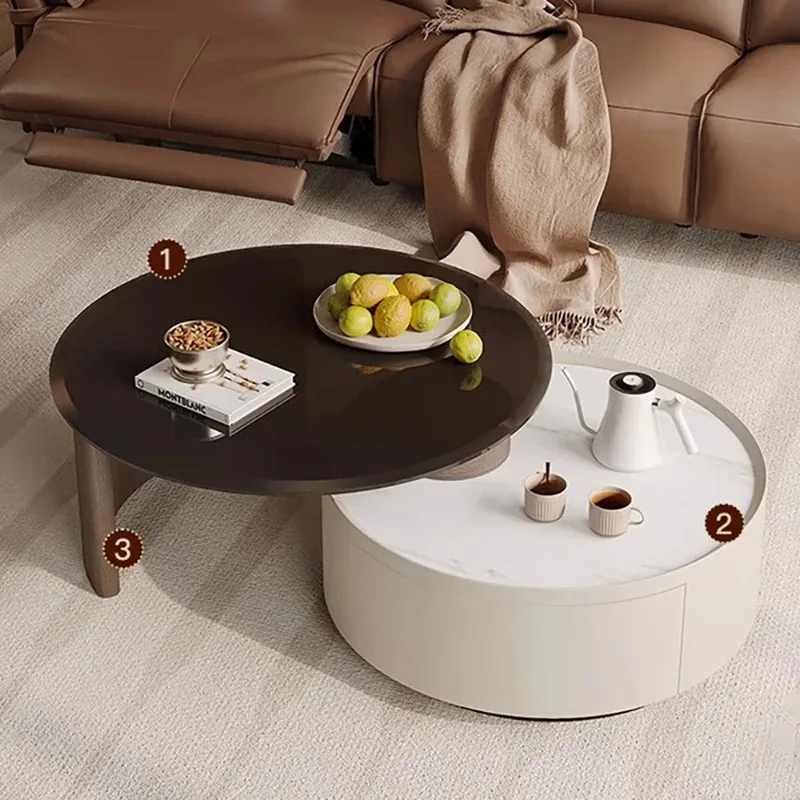 Stylish Nordic Coffee Table Luxury Modern Trendy Elegant Simple Style Tafel Marble Mid Century Salontafel Living Room Furniture