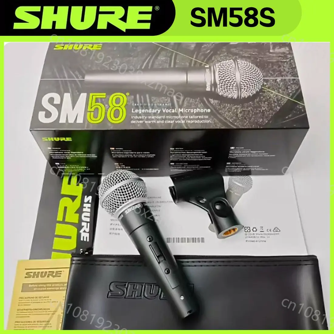 SHURE SM58 Legendary Vocal Dynamic Wired Microphone High Quality Professional DJ Cardioid Mic Karaoke KTV Stage Show Church