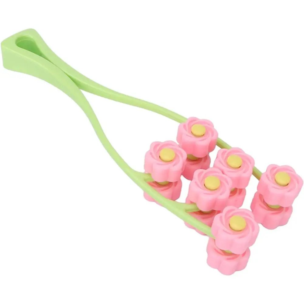 

Massage Roller with Letter-Shaped Design in Pink
