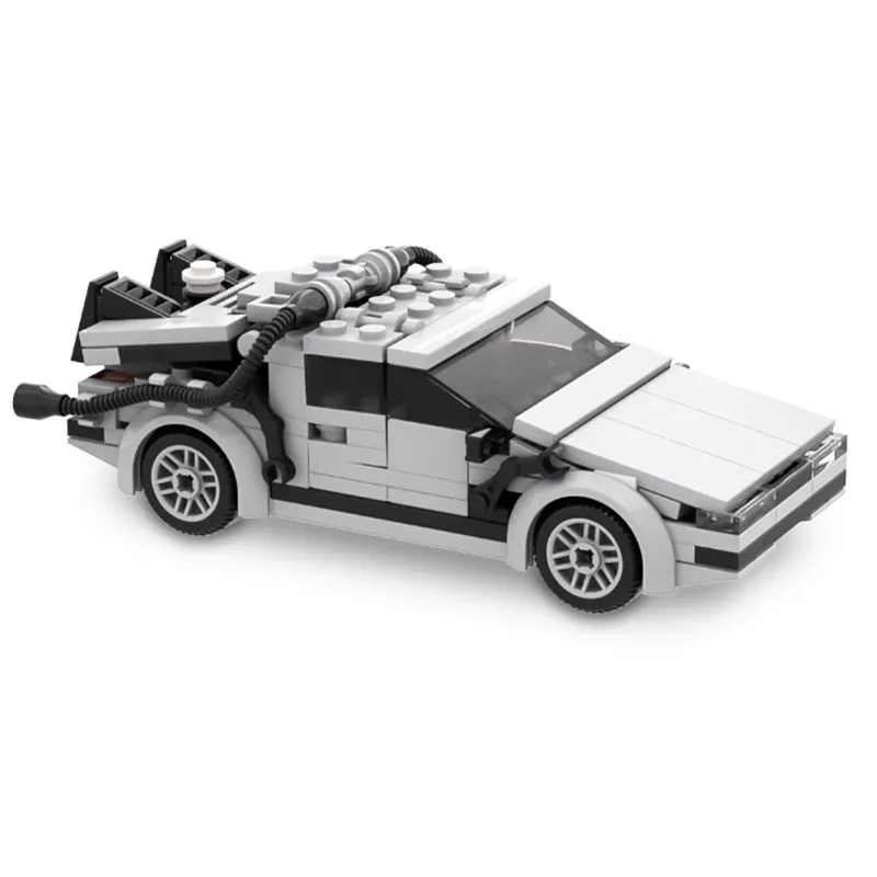 BACK TO FUTURE Series Speed Champions Building Blocks Display Rack Racing Vehicle Truck Train DIY Bricks Toys Dr Brickheadz