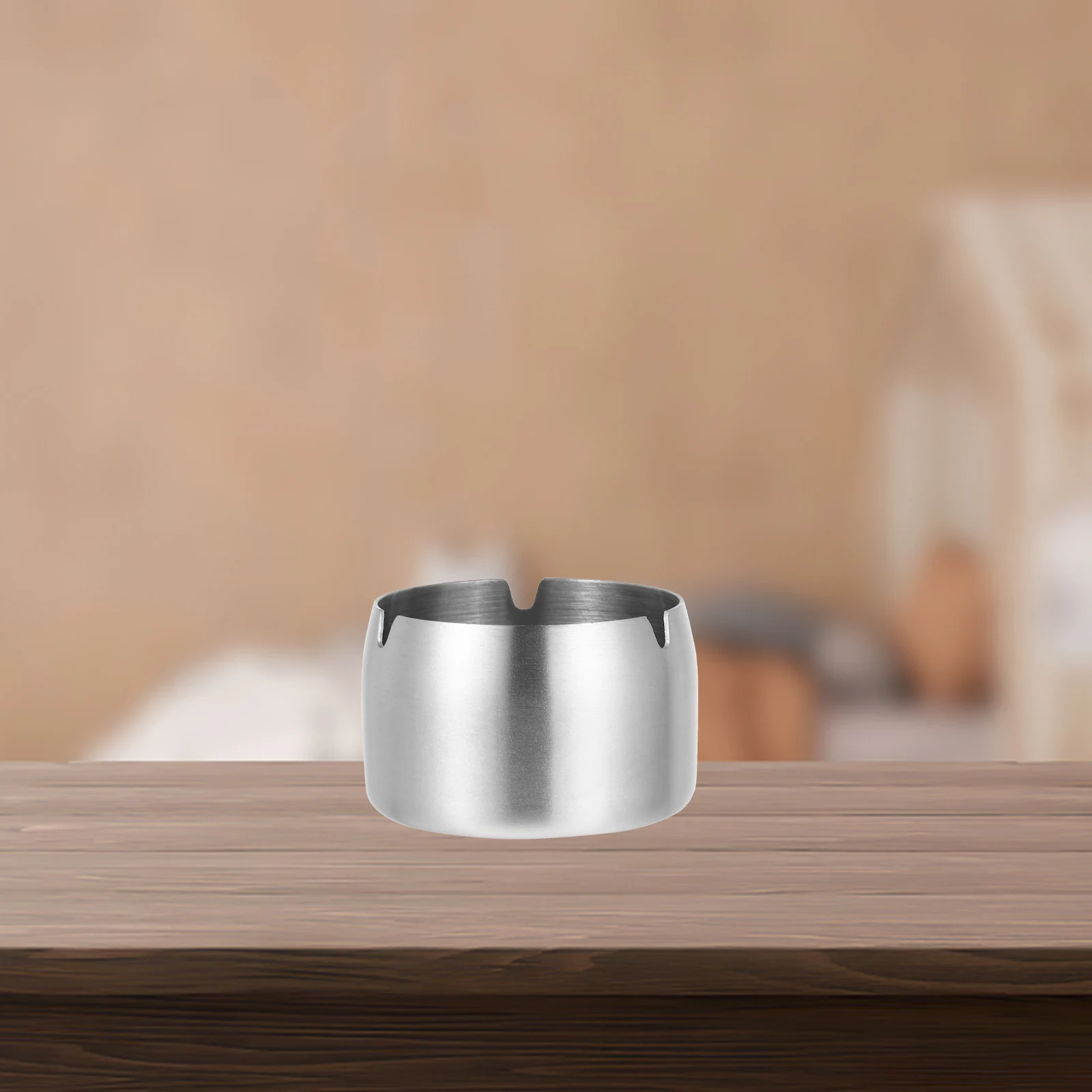 

Ash Tray Stainless Steel Cigarette Household nament Windproof Creative Smoking Decor Practical Long Use Storage Clean Tidy Gift