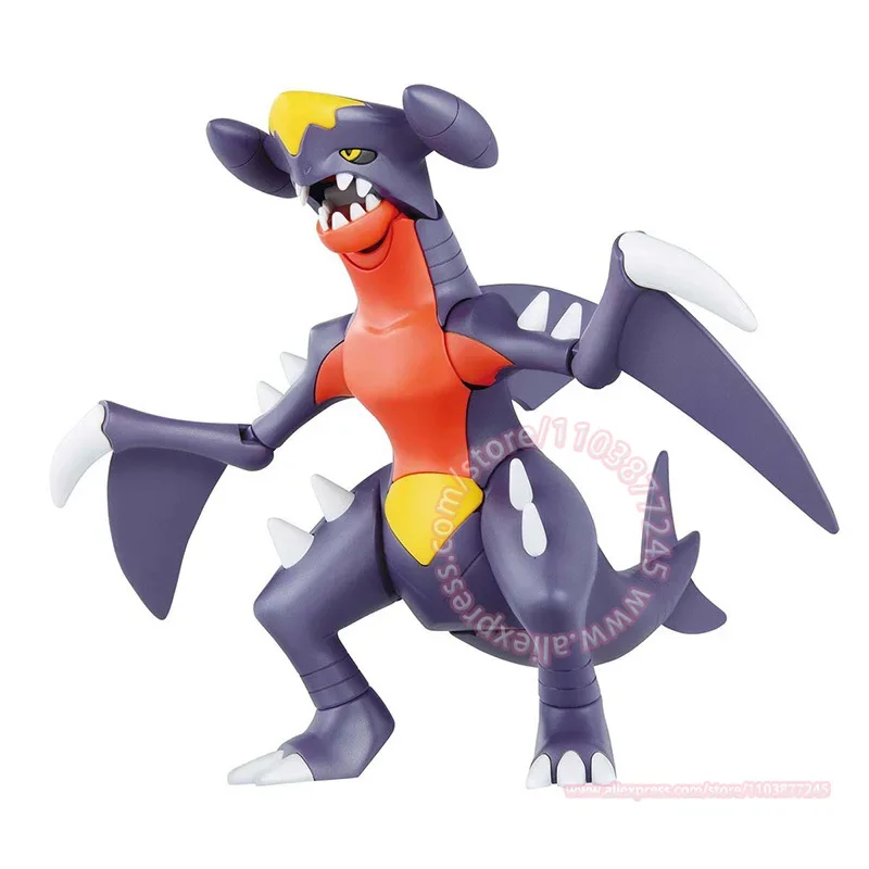 BANDAI Pokemon Garchomp Assembly Model Action Figure 16cm Children's Toy Tabletop Decoration Birthday Gift Collection 48