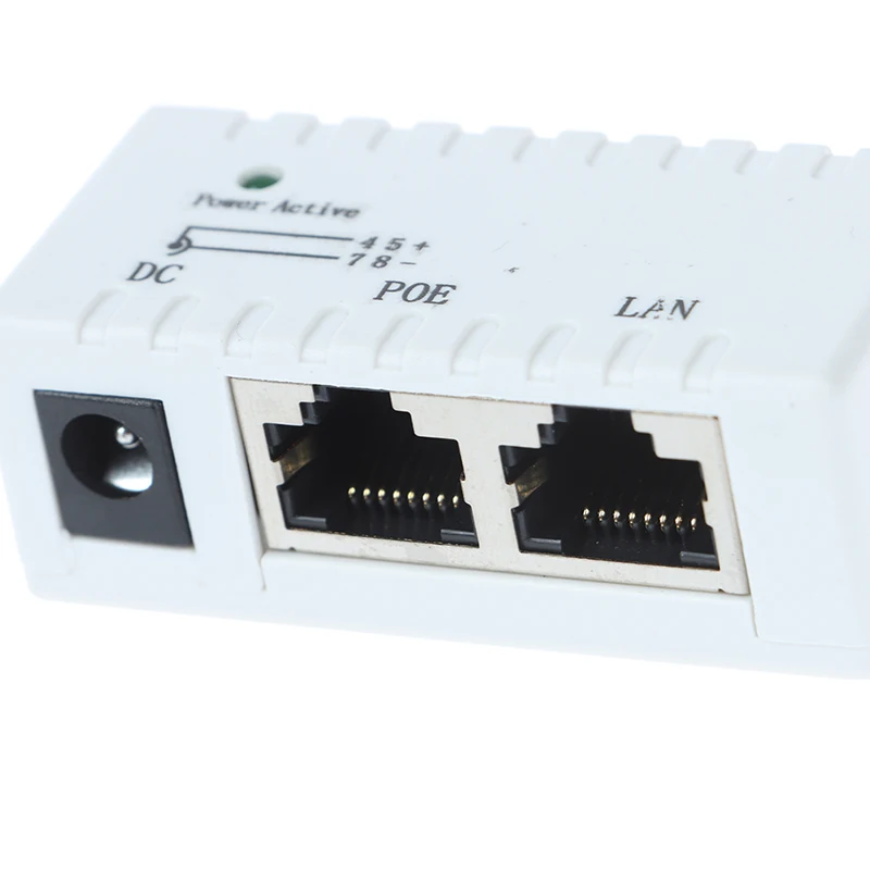 Inyector POE pasivo para cámara IP VoIP, dispositivo AP, 12V-48V, 1 unidad