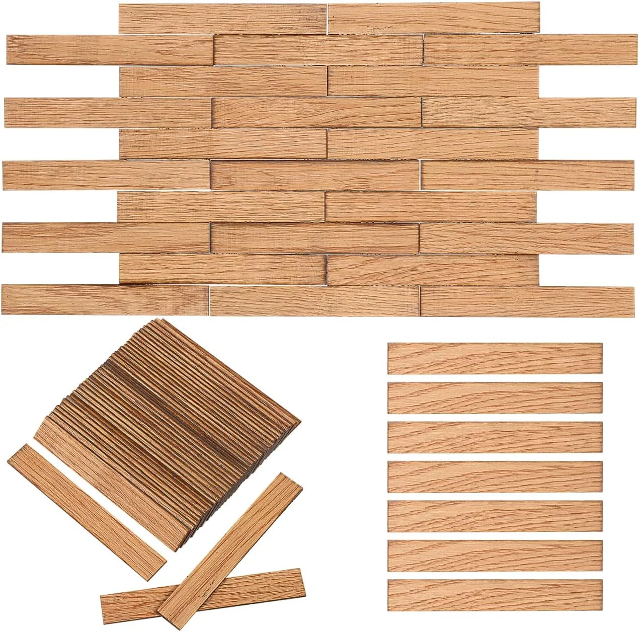 Miniature Dollhouse Flooring Tiles  Wood Grain Floorboard DIY Self-Adhesive for Dollhouse Accessories Decoration