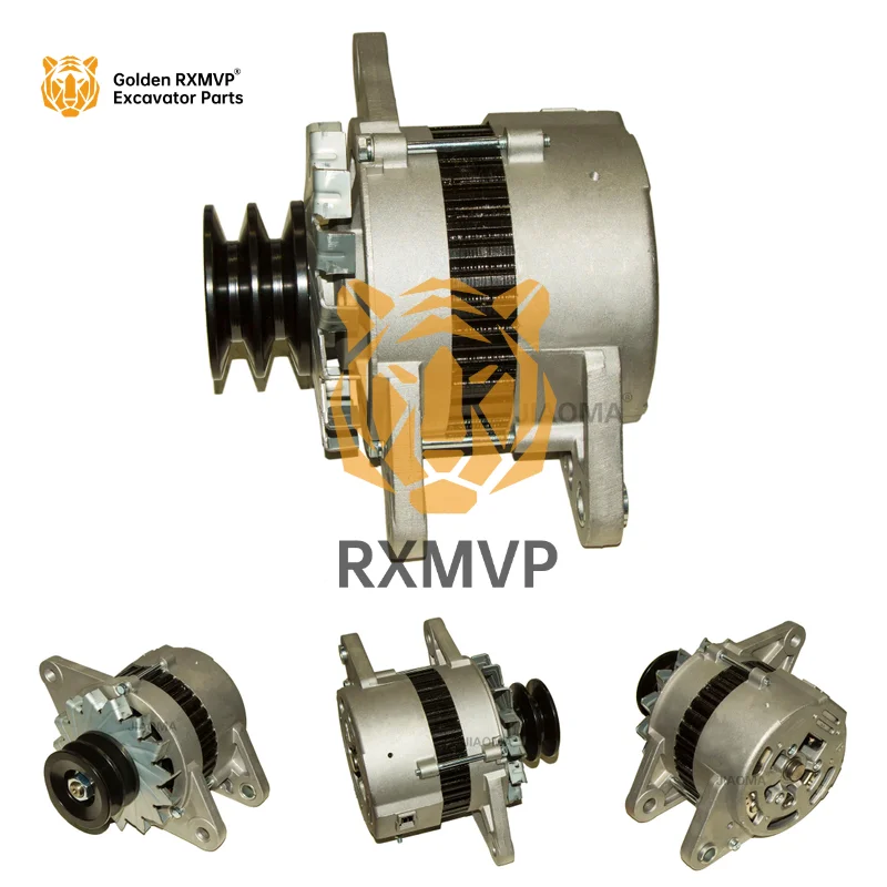 0-35000-3013 1812002491 0350003013 24V 55A Excavator Alternator double pulley for ISUZU NIKKO Hitachi EX200-5 ZAX200-5G