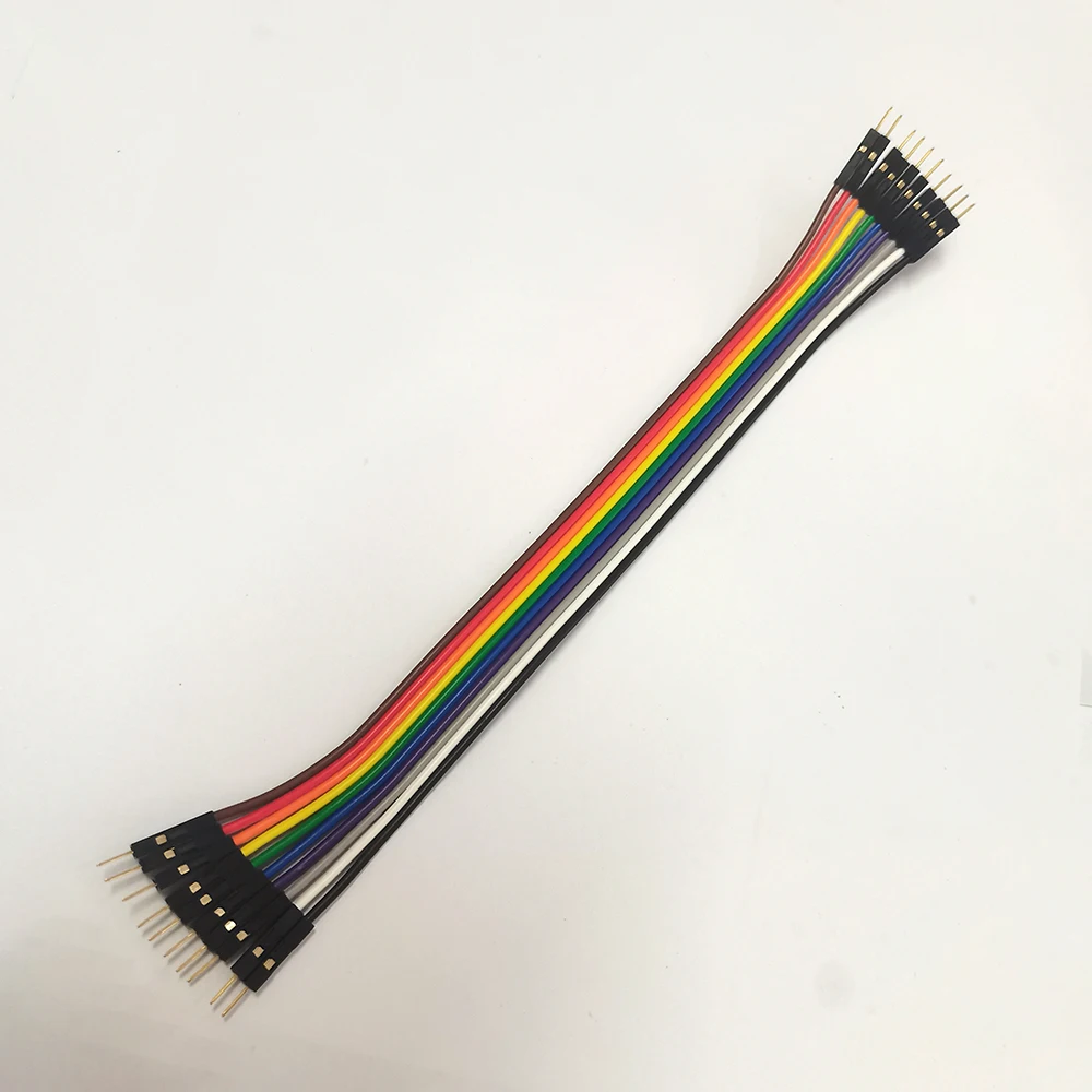 10P Regenbogen-Jumper-Verlängerungskabel, 2,54 mm Rastermaß, Stecker auf Stecker, Stecker auf Buchse, Buchse auf Buchse, Draht für Breadboard DIY, 0,2, 0,3 m, 0,5 m, 1 m – Detail 12