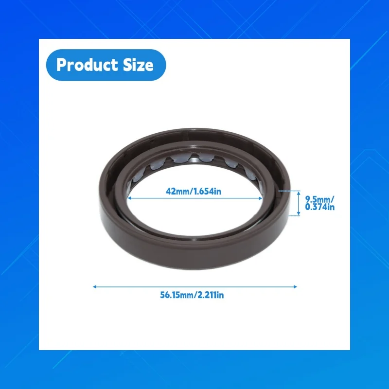 

DMHUI high-quality hydraulic pump oil seals, sized 42x56.15x9.5mm, of TCV type, are suitable for Eaton PVM074/PVM098 motors