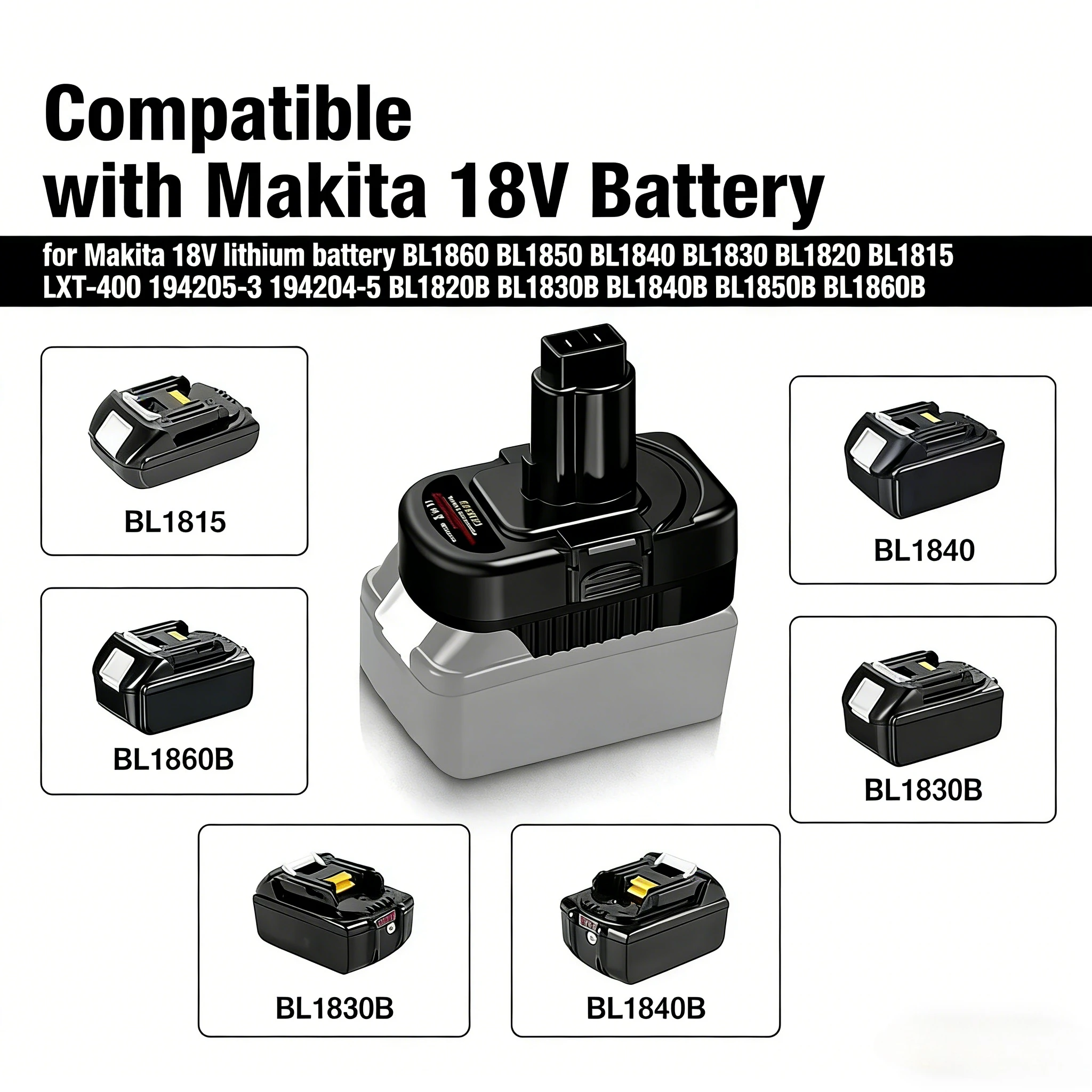 

Адаптер MT18DC12 для преобразования аккумулятора Makita 18V в инструменты Dewalt 12V, для подключения аккумулятора Makita 18V к инструментам Dewalt 12V.