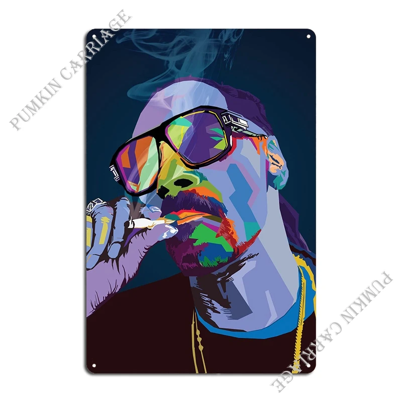 Snoop Dog Wpap Pop Art Metal Sign Wall Mural Personalized Home Design Cinema Tin Sign Poster