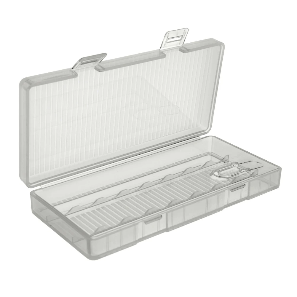 

Storage Box Pp Plastic Holder Case For Aa Batteries Portable Organizer With Anti-Slide Groove