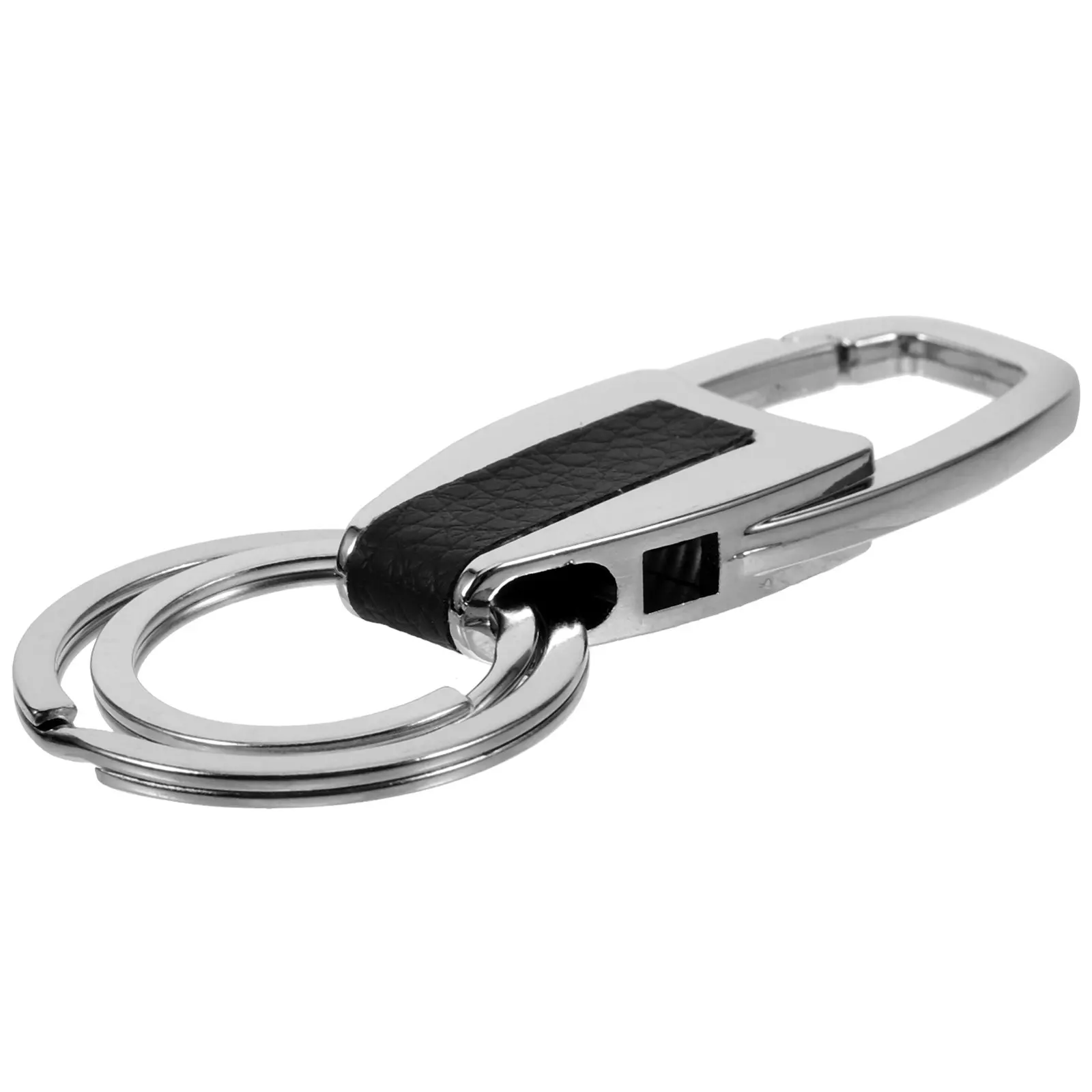 Metal Car Keychain for Men Women Heavy Duty Rust Proof Acid Resistant Smooth Finish Flexible Clip Keyring Ideal Daily Carry