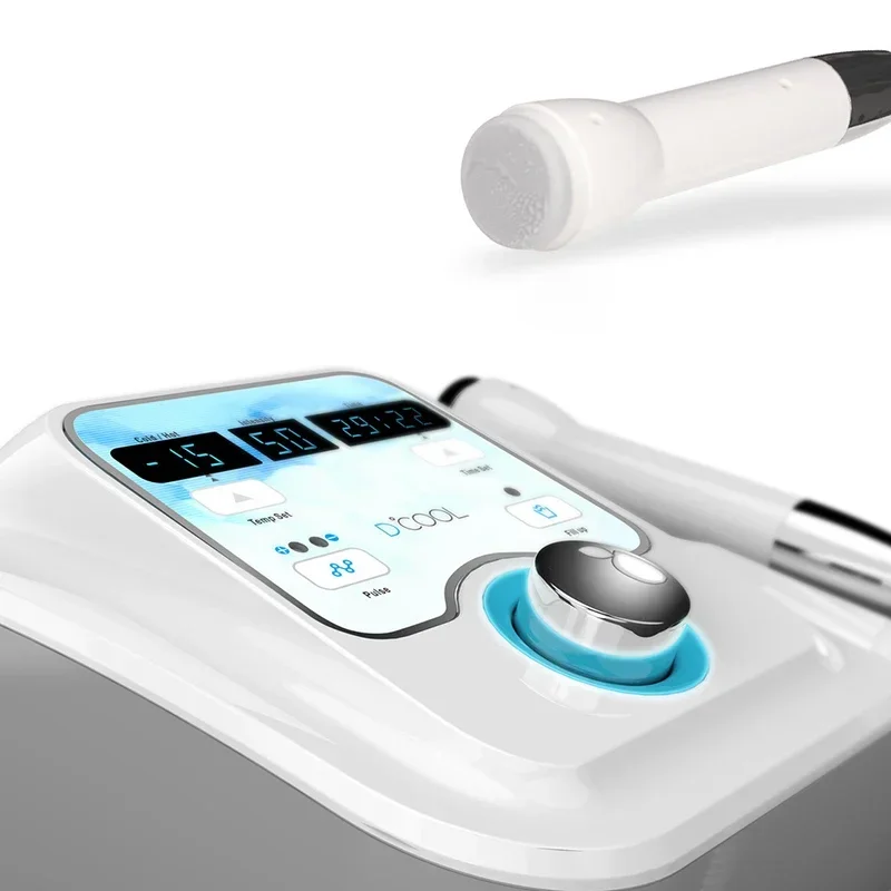 New 2024 Sliming Dcool Portable Cool Hot EMS For Skin Tightening Anti Puffiness Facial Electroporation Machine Beauty Device