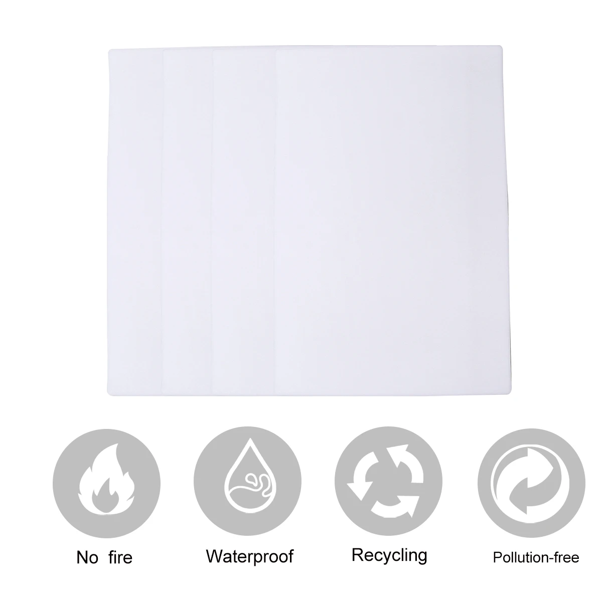 

4 Pcs Whiteboard Post-notes on Dry Erase Stickers Office Supplies Square Stationery