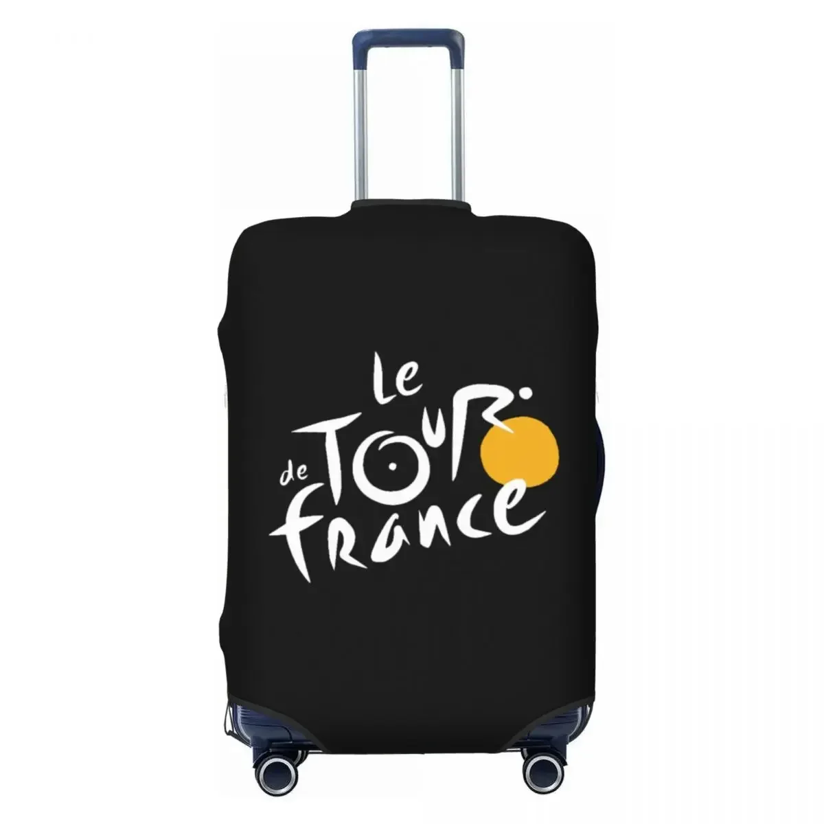 Custom Le Tour The France Travel Luggage Cover Elastic French Bicycle Suitcase  Protector Fit 18-32 Inch