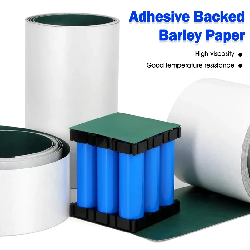 1M Adhesive Insulation Gasket Paper 65/120mm Easy Tear Wear-Resistant Sticker for 18650/21700 Li-ion Battery - Pack of 1/3/5PCS