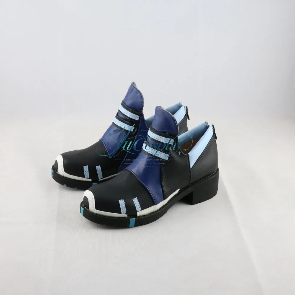 Arknights Blue Cosplay Boots Custom Made Chemical Toxic Cute Style Anime Game Shoes