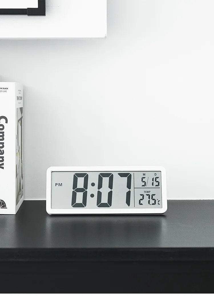 Creative LCD Multifunctional Wall Clock, Living Room Clock, , Large Screen, New Electronic Clock, (No Alarm Function)