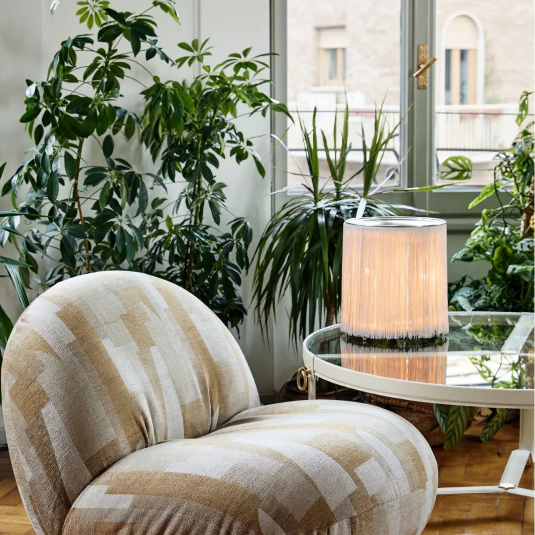 Vintage Tassel Floor Lamp Bedroom Living Room Sofa Art Design Fringe Standing Light Fixture Minimalist Cylinder Shape Table Lamp