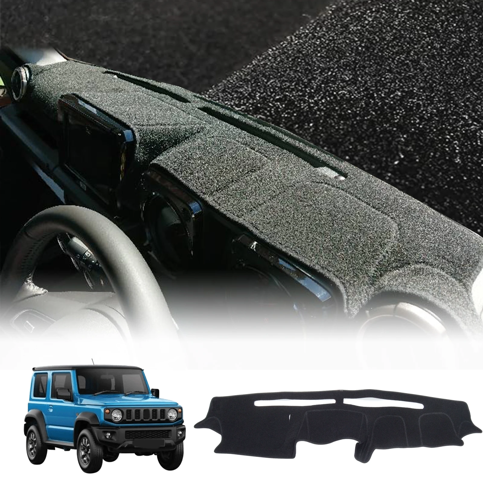 

fit for Suzuki Jimny 2019 2020 2021 2022 Dashmat Dashboard Cover Pad DashMat Sunshade Protective Carpet Car Accessories
