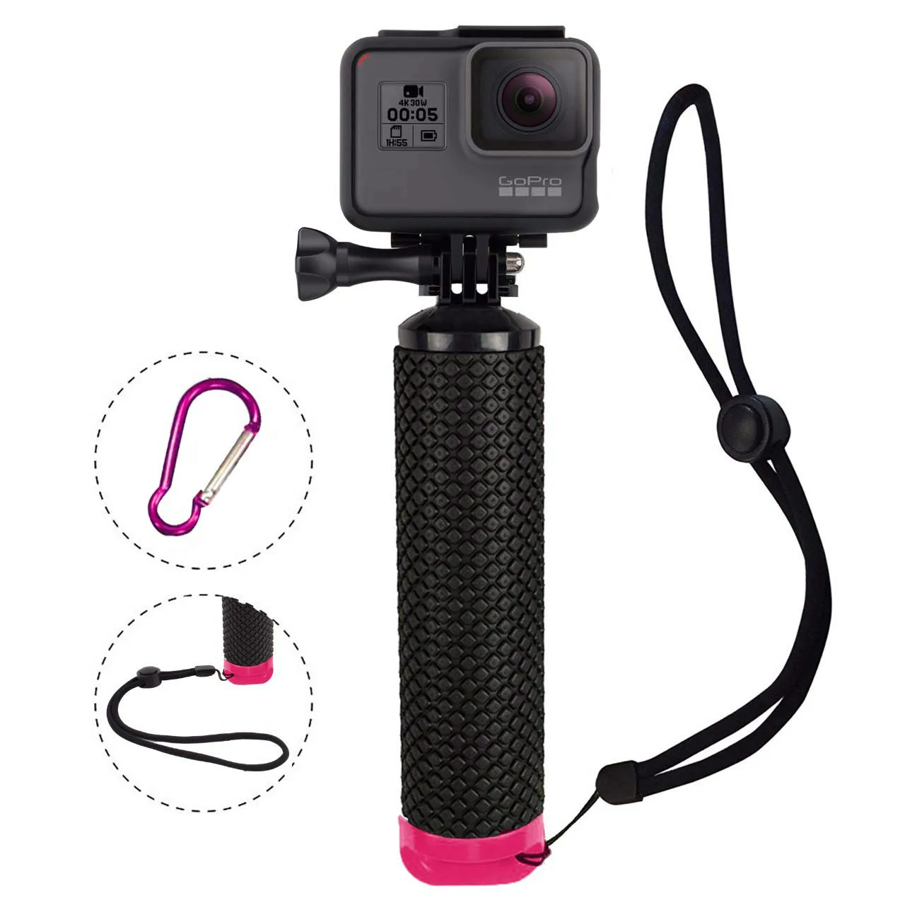 Waterdichte Drijvende Handgreep Antislip Sport Floaty Bobber voor GoPro Hero 7 6 5 4 3 + Sjcam Yi Lite 4K Water Actie Camera kit