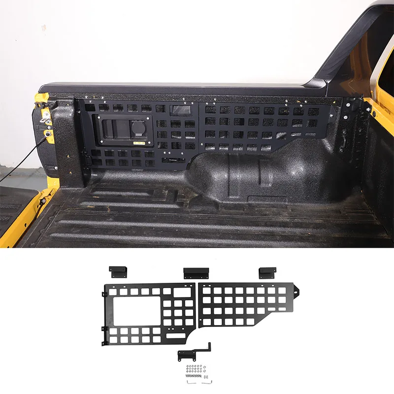 

For Ford Ranger 2023 car trunk side bag rack Bracket tool Sorting Bracket Organizer Carrier Hanging Board Panel Car Accessories