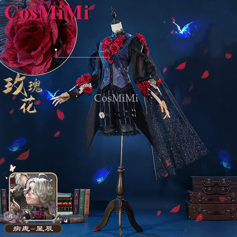 

CosMiMi Emir Cosplay Game Identity V Costume Fashion Handsome Uniform Full Set Unisex Carnival Party Role Play Clothing S-XXL