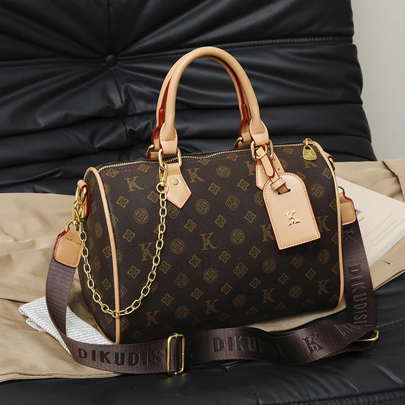 

Новинка 2025 года, винтажная сумка через плечо для женщин, многосторонняя сумка через плечо из натуральной кожи, шикарная сумка через плечо в стиле ретро, большая вместительная сумка для работы, свиданий